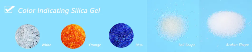 Bulk Bag Supply Blue/Orange Indicative Silica Gel for Filter Drying, 1-3/2-4/3-5mm