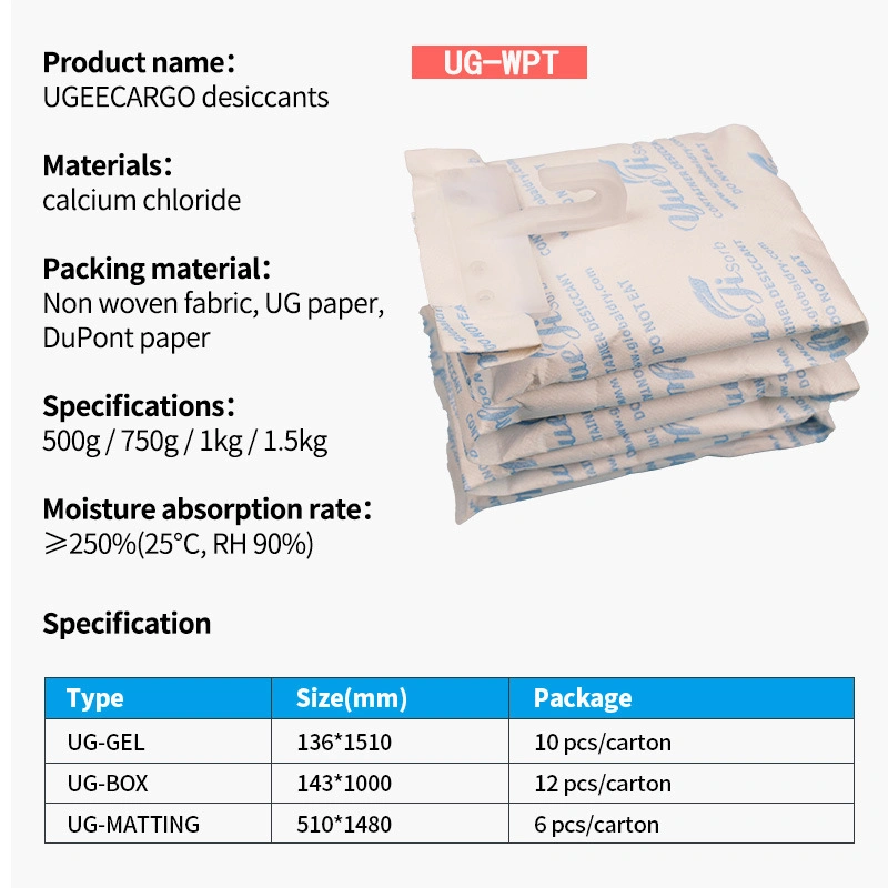 Ug-Gel Container Desiccant for Cargo