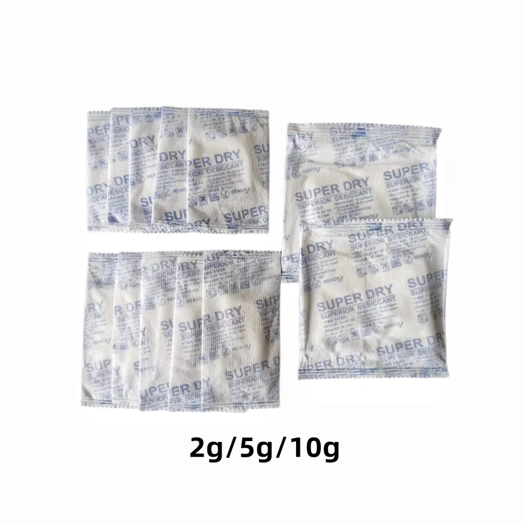 5g Leather Shoes Packing Anti-Mildew Super Dry Cacl2 Desiccant with MSDS, Reach, RoHS Certificates