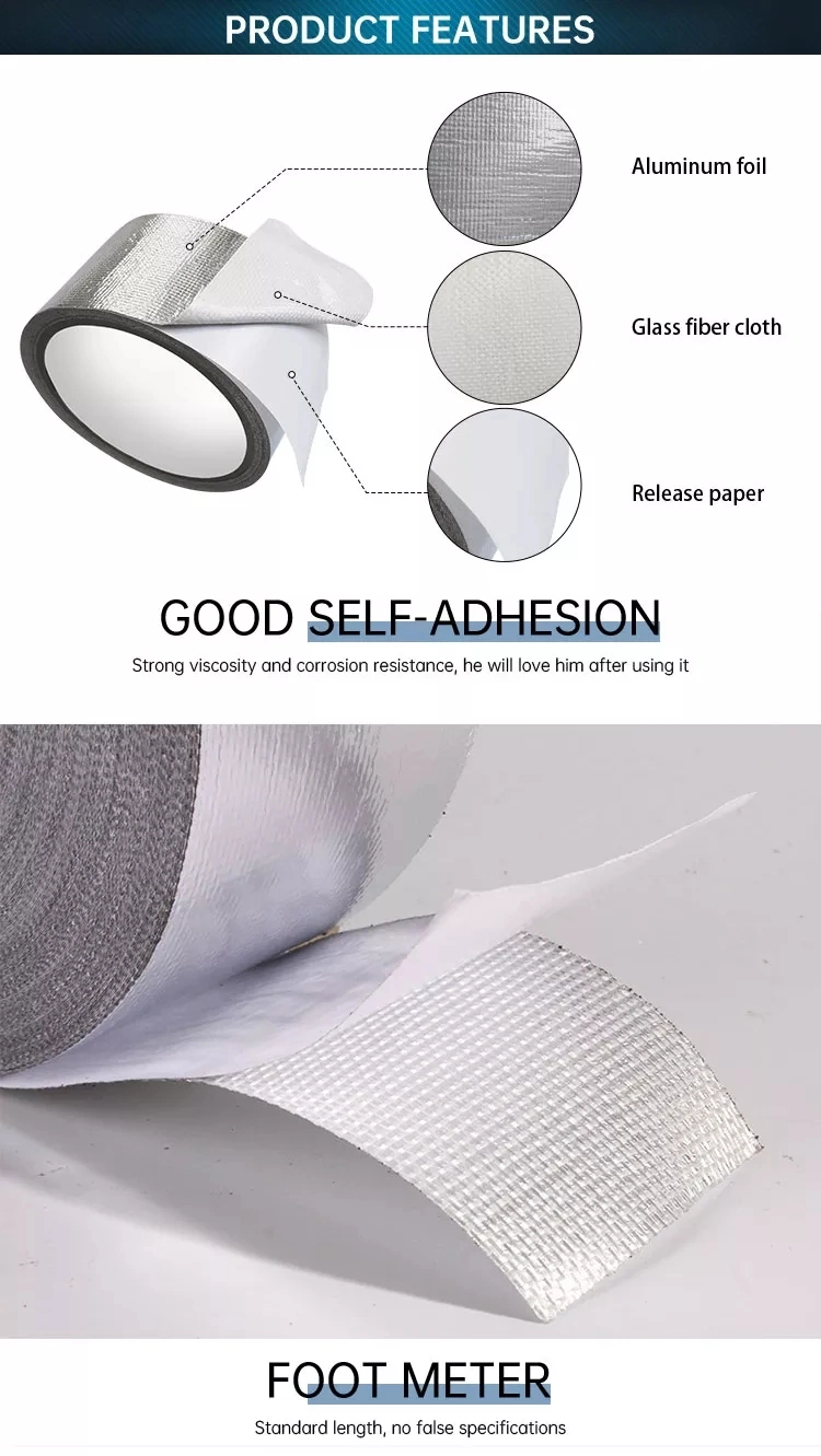 Aluminum Foil Coated Fiberglass Cloth for Insulation